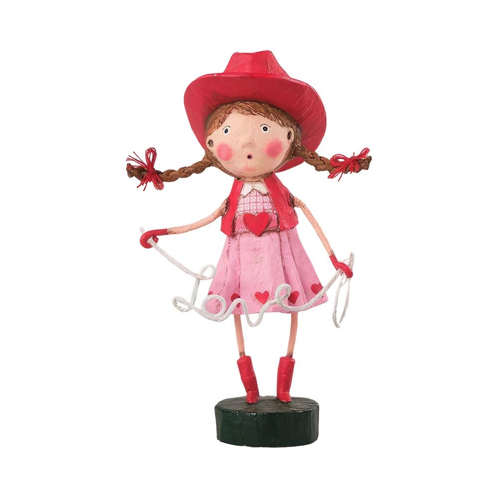 Lassoed by Love Valentine's Day Figurine by Lori Mitchell - Che Cose Belle