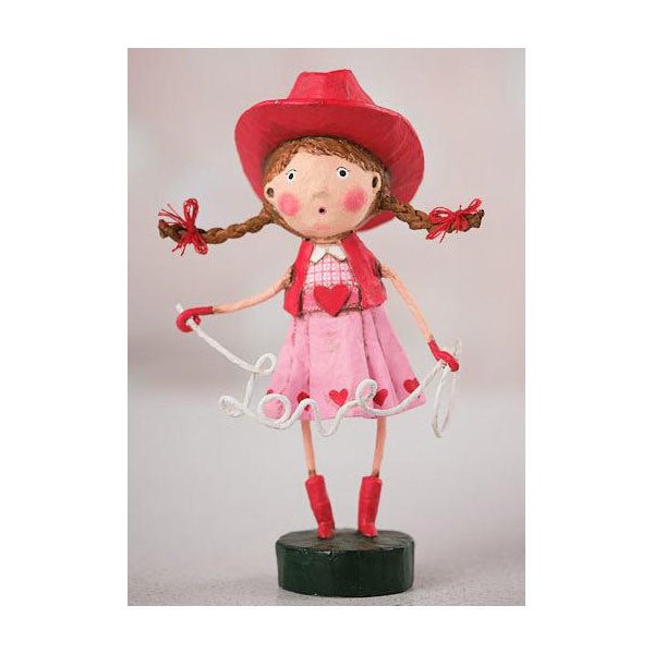 Lassoed by Love Valentine's Day Figurine by Lori Mitchell - Che Cose Belle