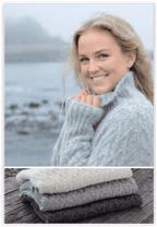 Lattice Cable Mock Sweater - Che Cose Belle