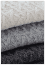 Lattice Cable Mock Sweater - Che Cose Belle