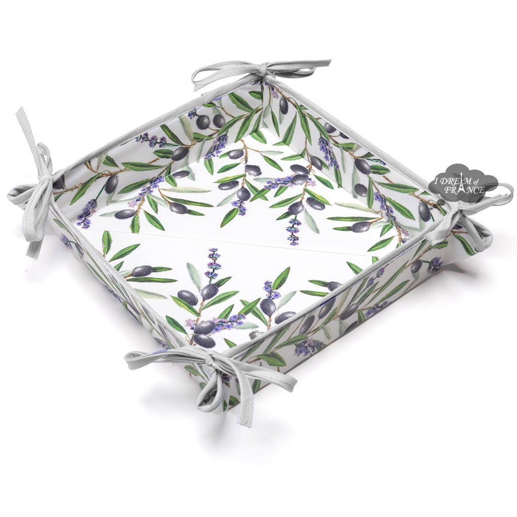 Lauris Coated Cotton French Bread Basket by Tissus Toselli - Che Cose Belle
