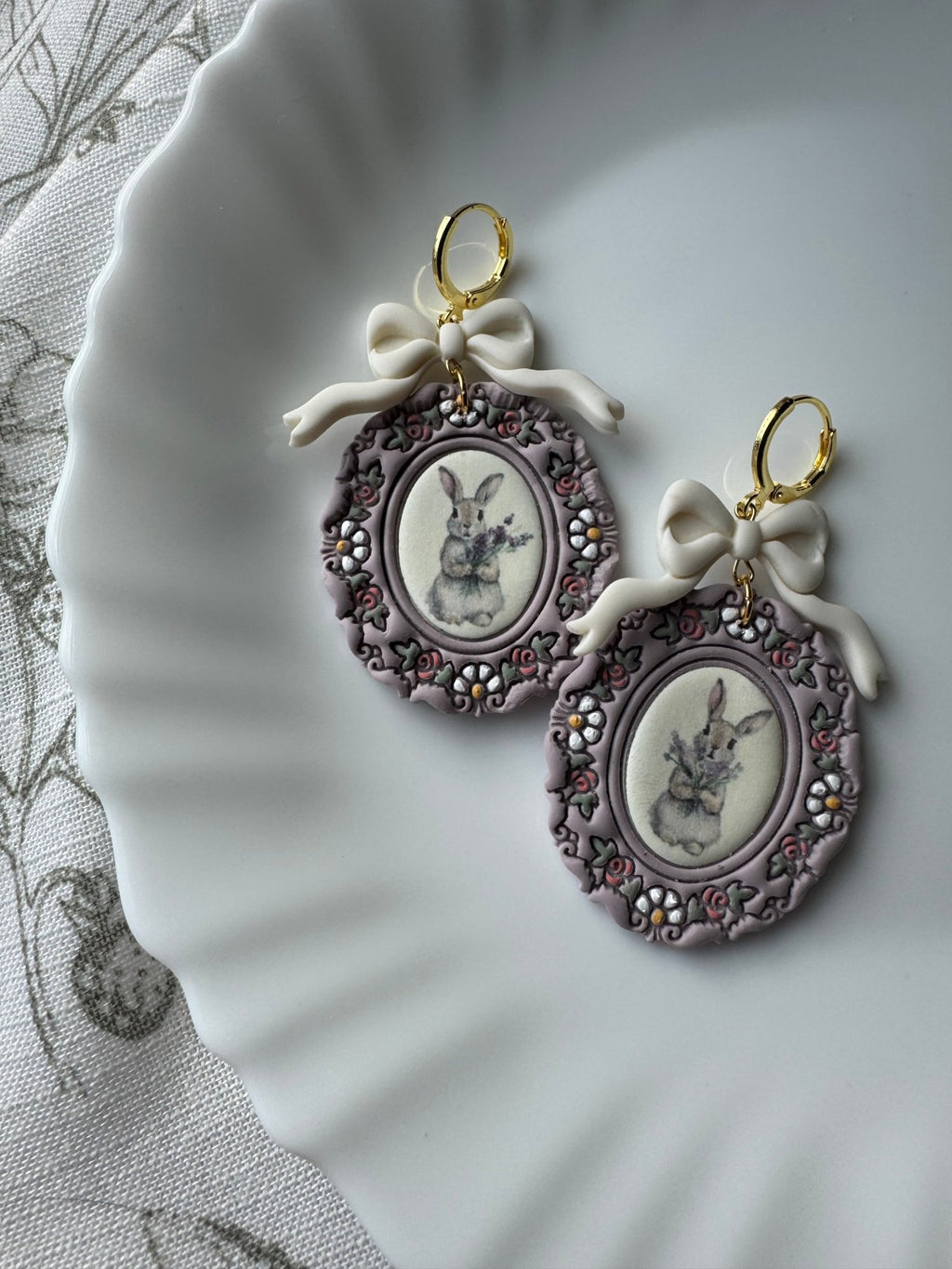 Lavender Bunny Frames - Che Cose Belle