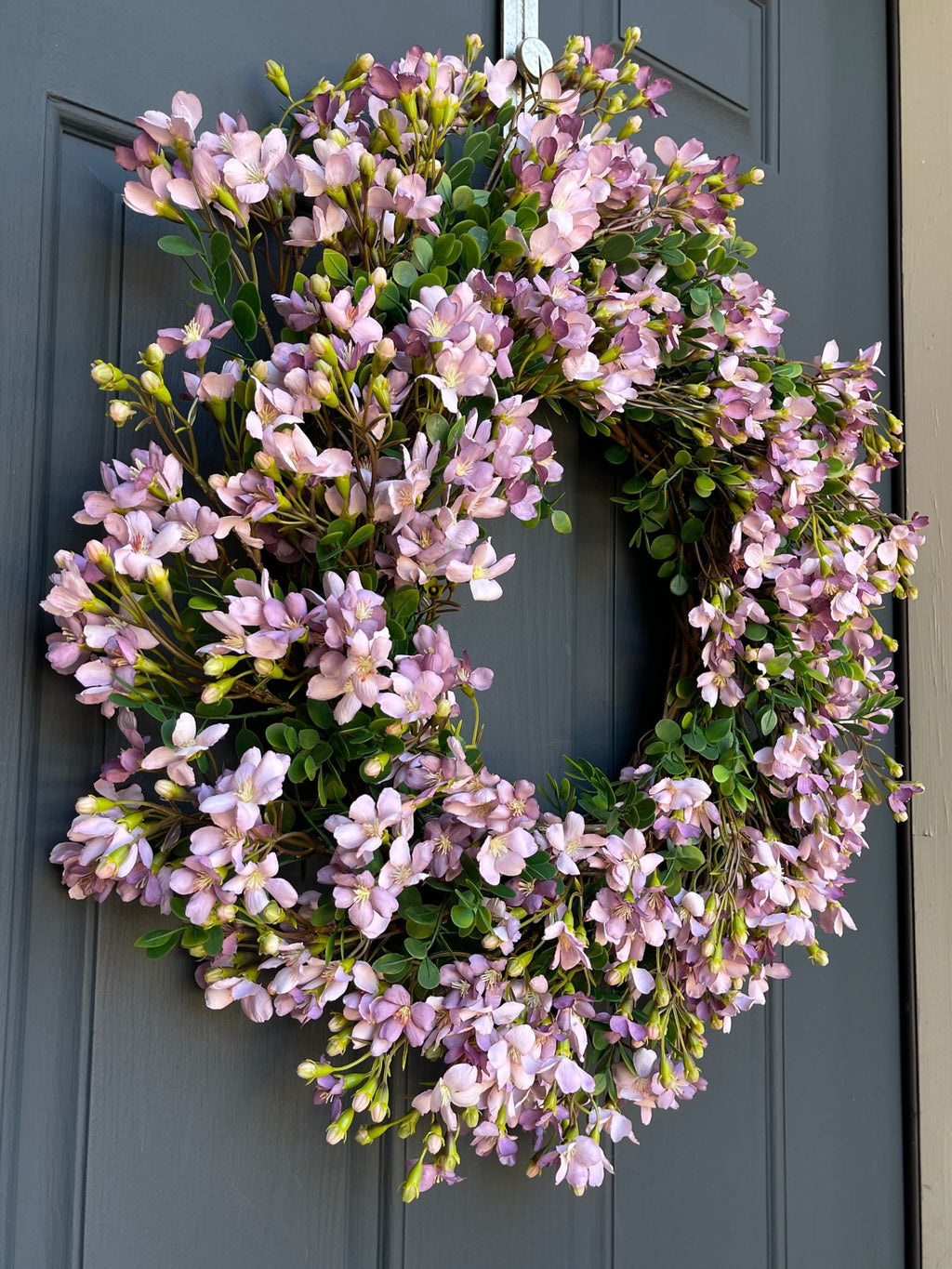 Lavender Cherry Blossom Spring Wreath - Che Cose Belle