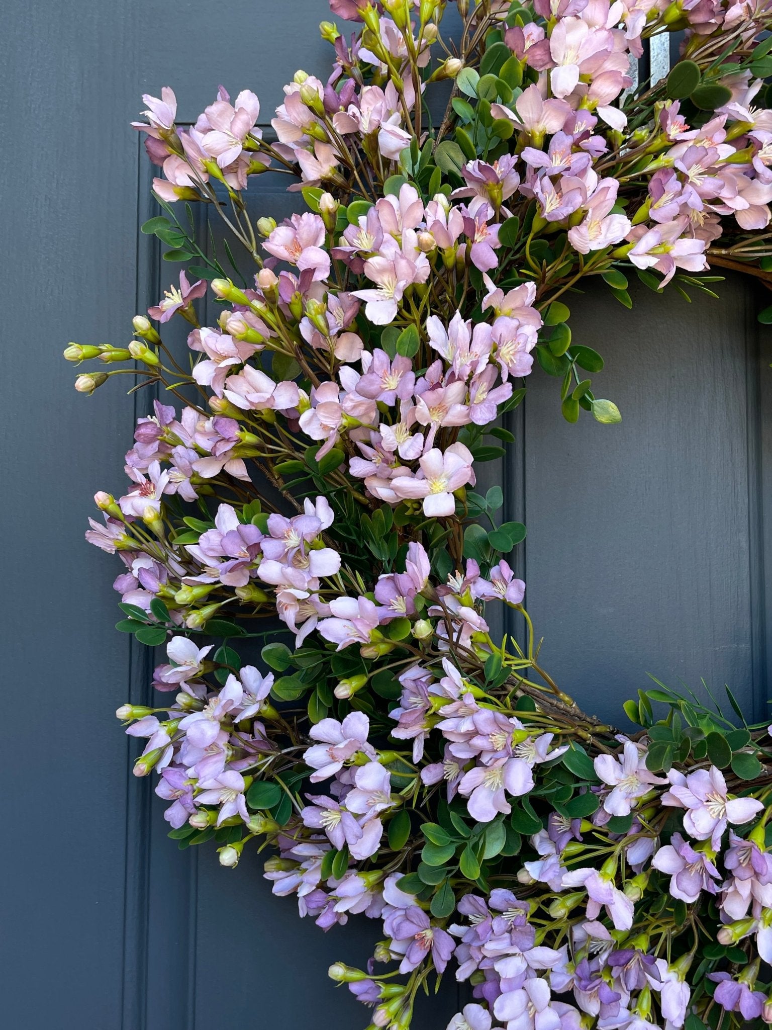Lavender Cherry Blossom Spring Wreath - Che Cose Belle