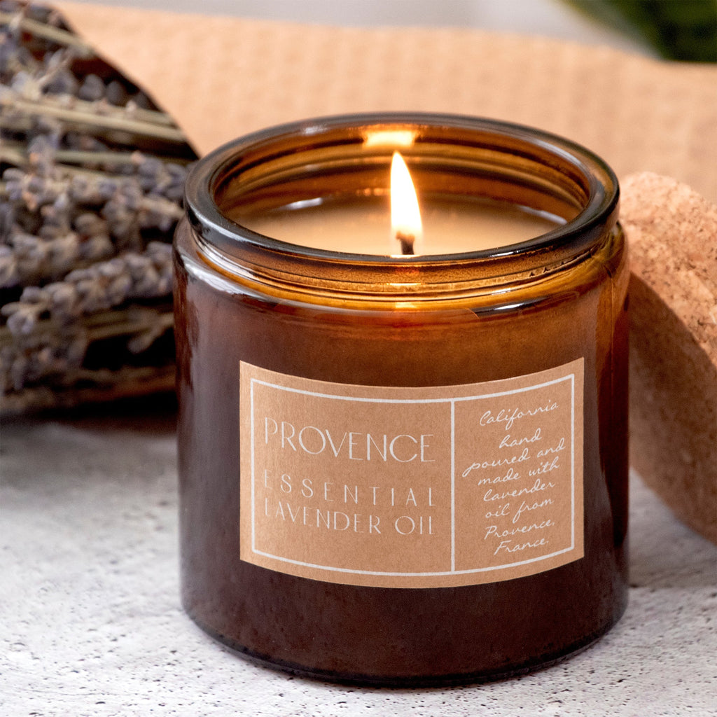 Lavender Essential Oil 10 oz Aromatherapy Candle - Che Cose Belle