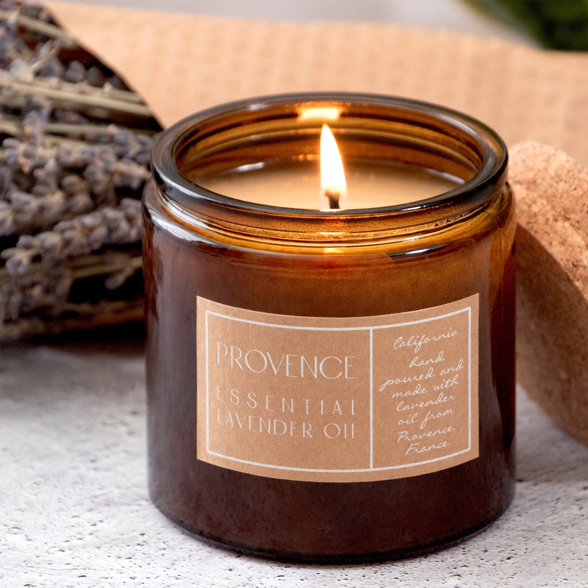 Lavender Essential Oil 10 oz Aromatherapy Candle - Che Cose Belle