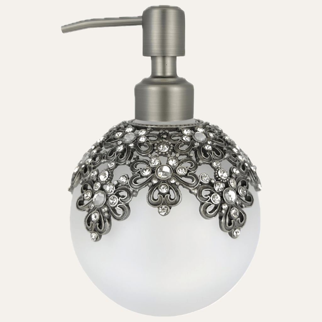 Lavinia Bloom – Modern Decorative Bathroom Accessory Handmade Soap Dispenser, 12 oz - Che Cose Belle
