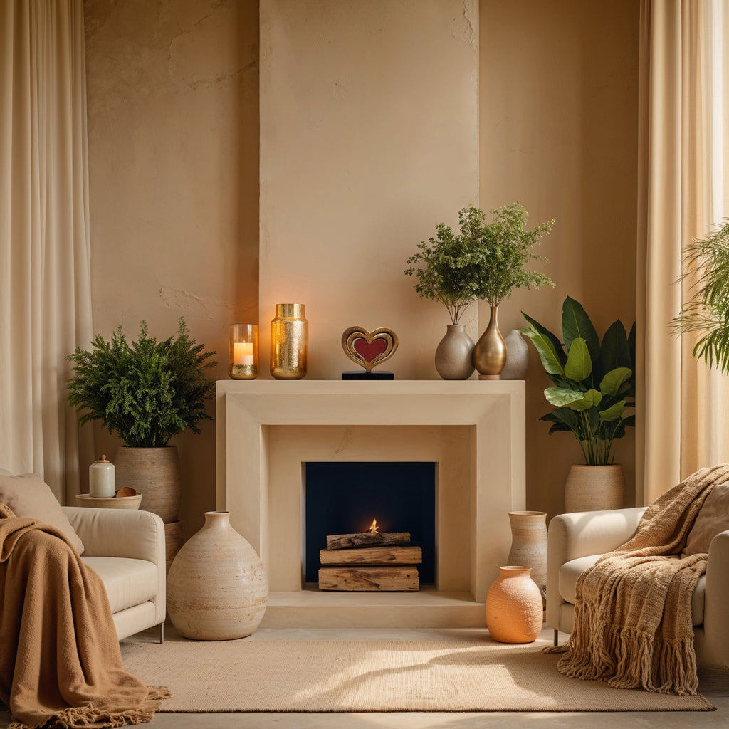 Serene Hearts – Handmade Wooden Sculpture, Elegant Home Decor