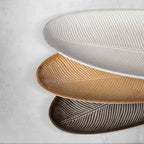 Leaf Design Wood Tray — Elegant Decorative MDF Tray for Home & Events - Che Cose Belle