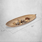 Leaf Design Wood Tray — Elegant Decorative MDF Tray for Home & Events - Che Cose Belle