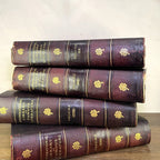 Leather Bound Antique Books: 1898 Int'l Library of Famous Literature (First Edition. 1 of 1000 copies - RARE) - Che Cose Belle