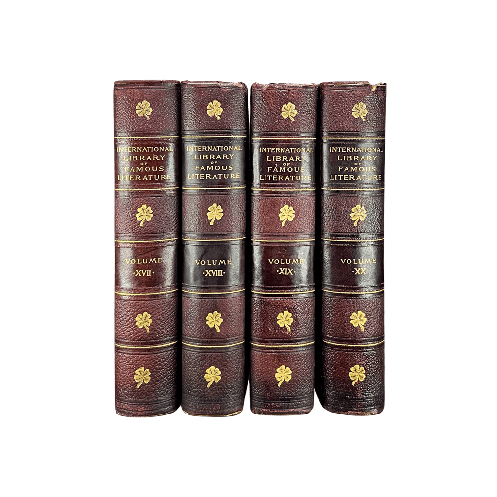 Leather Bound Antique Books: 1898 Int'l Library of Famous Literature (First Edition. 1 of 1000 copies - RARE) - Che Cose Belle
