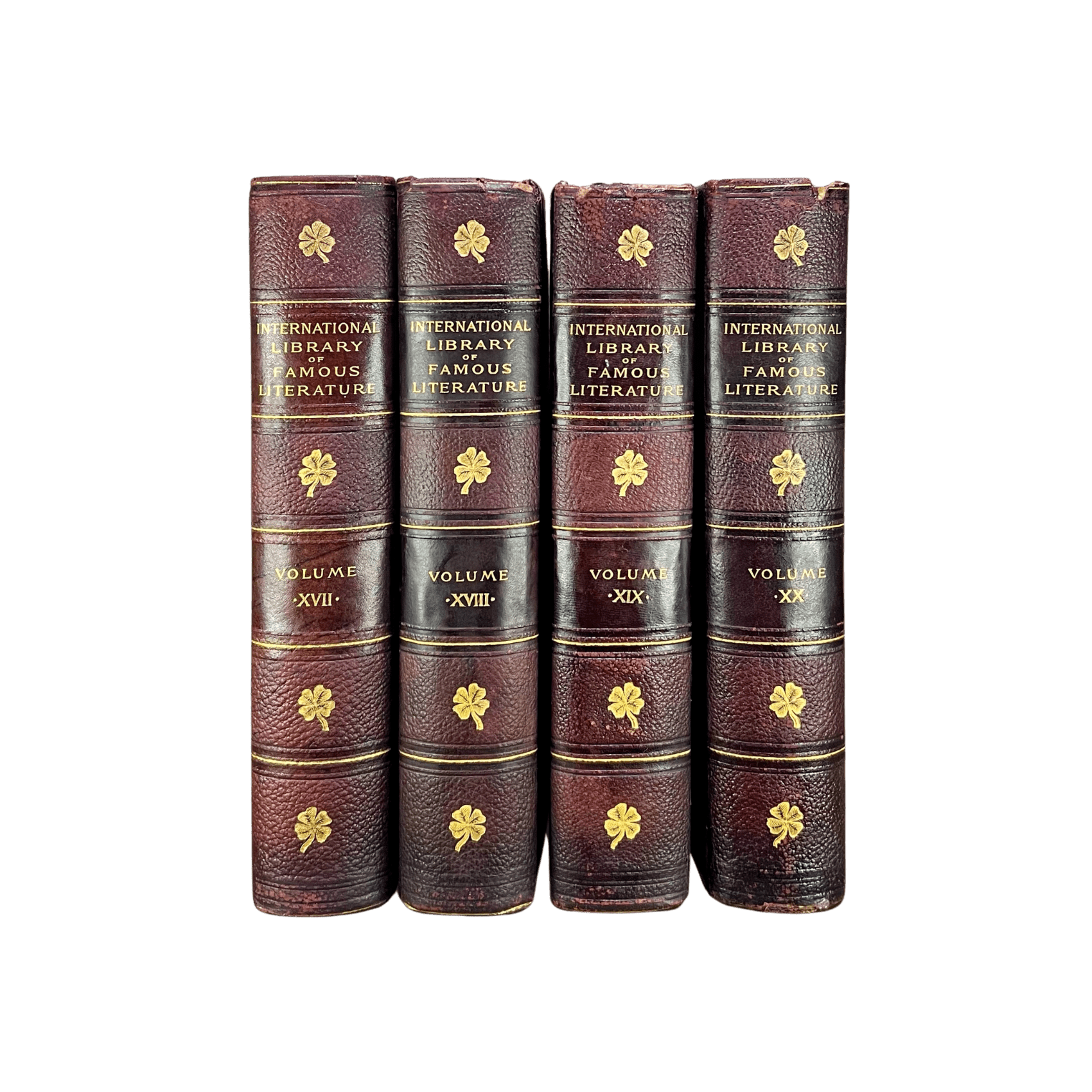 Leather Bound Antique Books: 1898 Int'l Library of Famous Literature (First Edition. 1 of 1000 copies - RARE) - Che Cose Belle