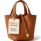 Leather Bucket Bag with Drawstring Pouch – Leather Satchel, Everyday Handbag with Mini Lock Design - Che Cose Belle