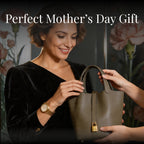 Leather Bucket Bag with Drawstring Pouch – Leather Satchel, Everyday Handbag with Mini Lock Design - Che Cose Belle