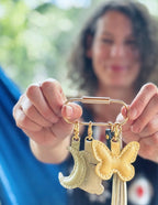 Leather Butterfly Charm - Che Cose Belle