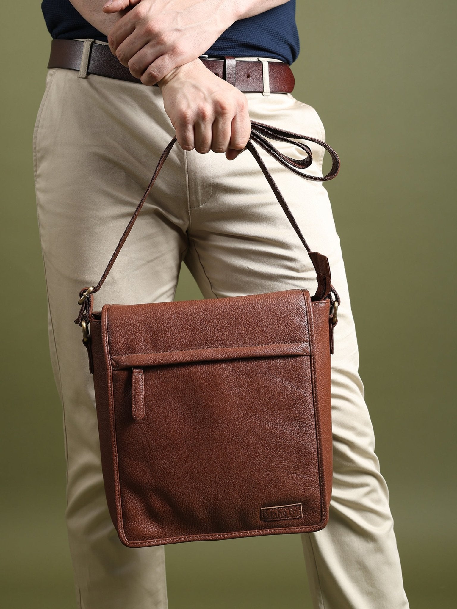 Leather Crossbody Bag for Travel Work - Che Cose Belle