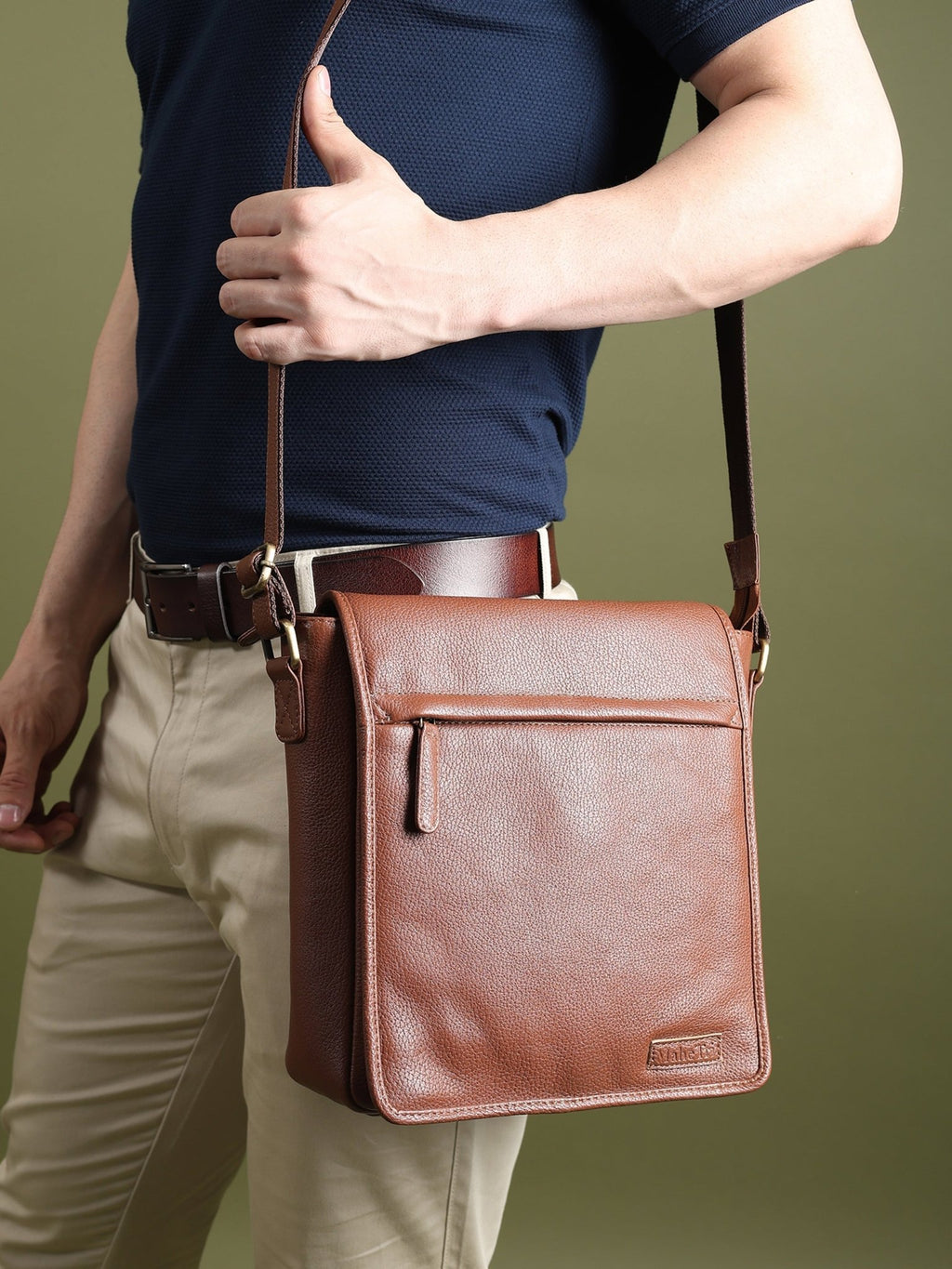 Leather Crossbody Bag for Travel Work - Che Cose Belle