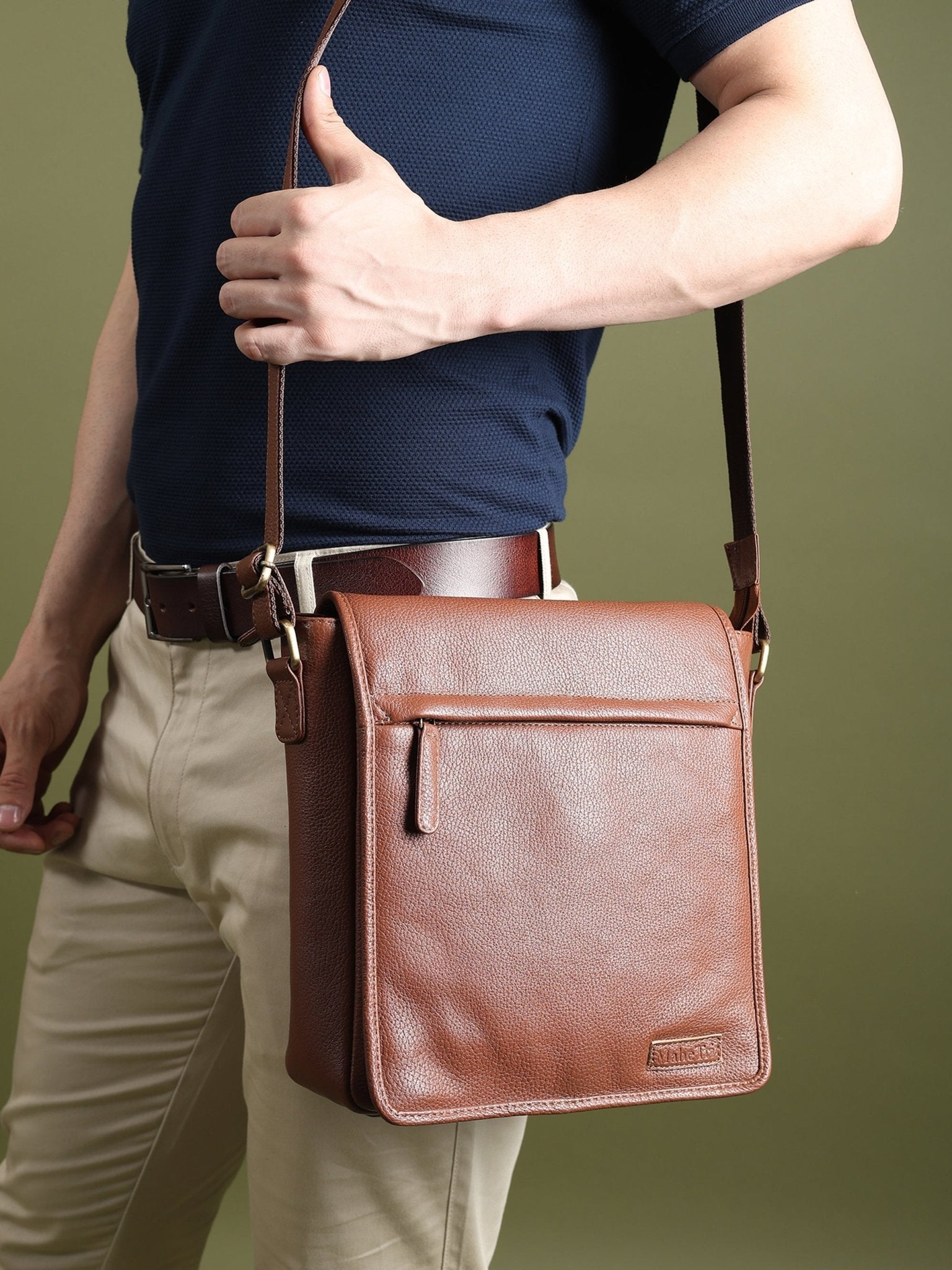 Leather Crossbody Bag for Travel Work - Che Cose Belle