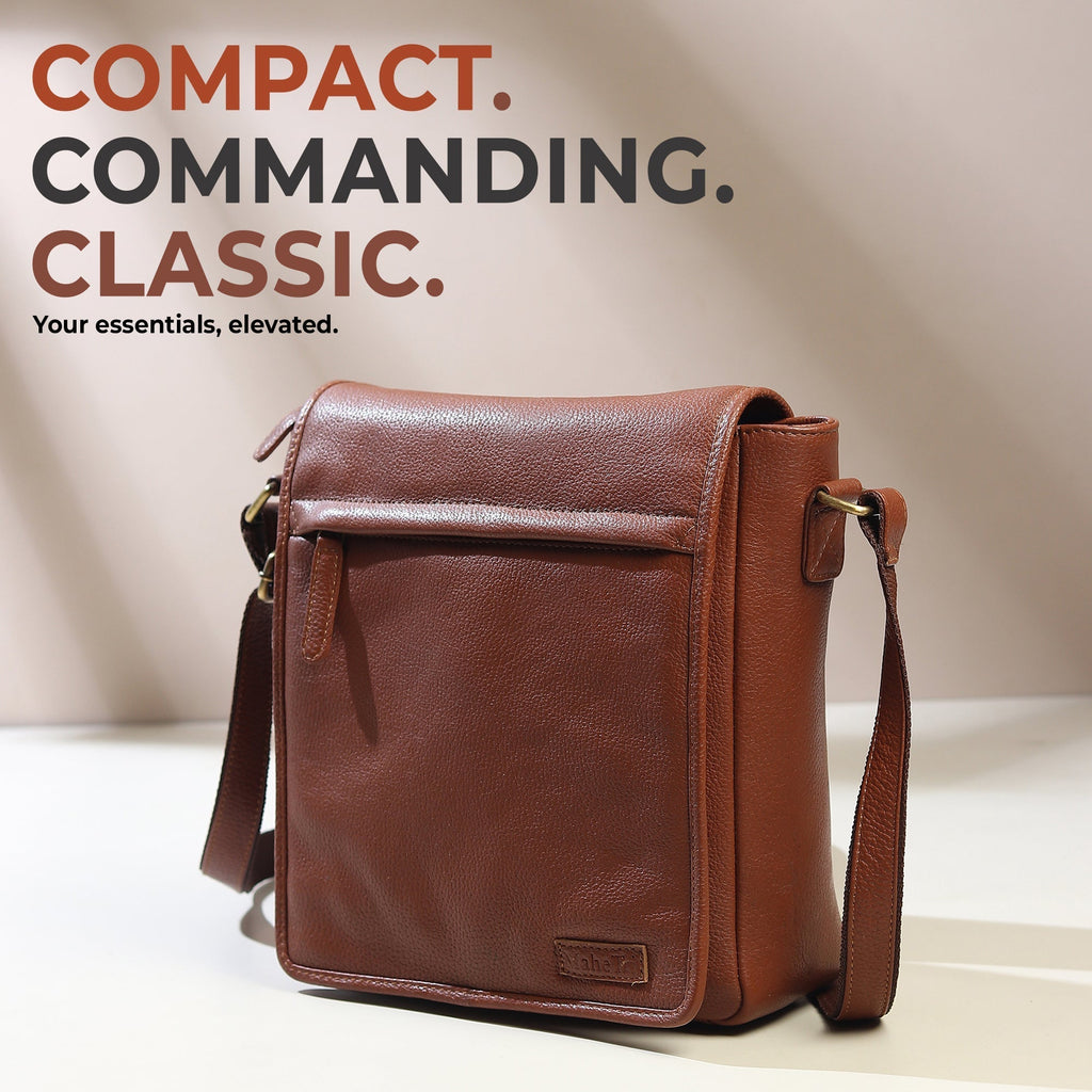 Leather Crossbody Bag for Travel Work - Che Cose Belle
