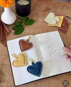 Leather Heart Charm - Che Cose Belle