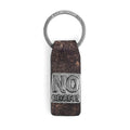 Leather Keychain No Regrets Engraved Message Gift For Him