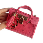 Leather Solid Color Fashion Tassel Mini Handbag - Che Cose Belle