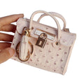 Leather Solid Color Fashion Tassel Mini Handbag - Che Cose Belle
