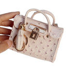 Leather Solid Color Fashion Tassel Mini Handbag - Che Cose Belle
