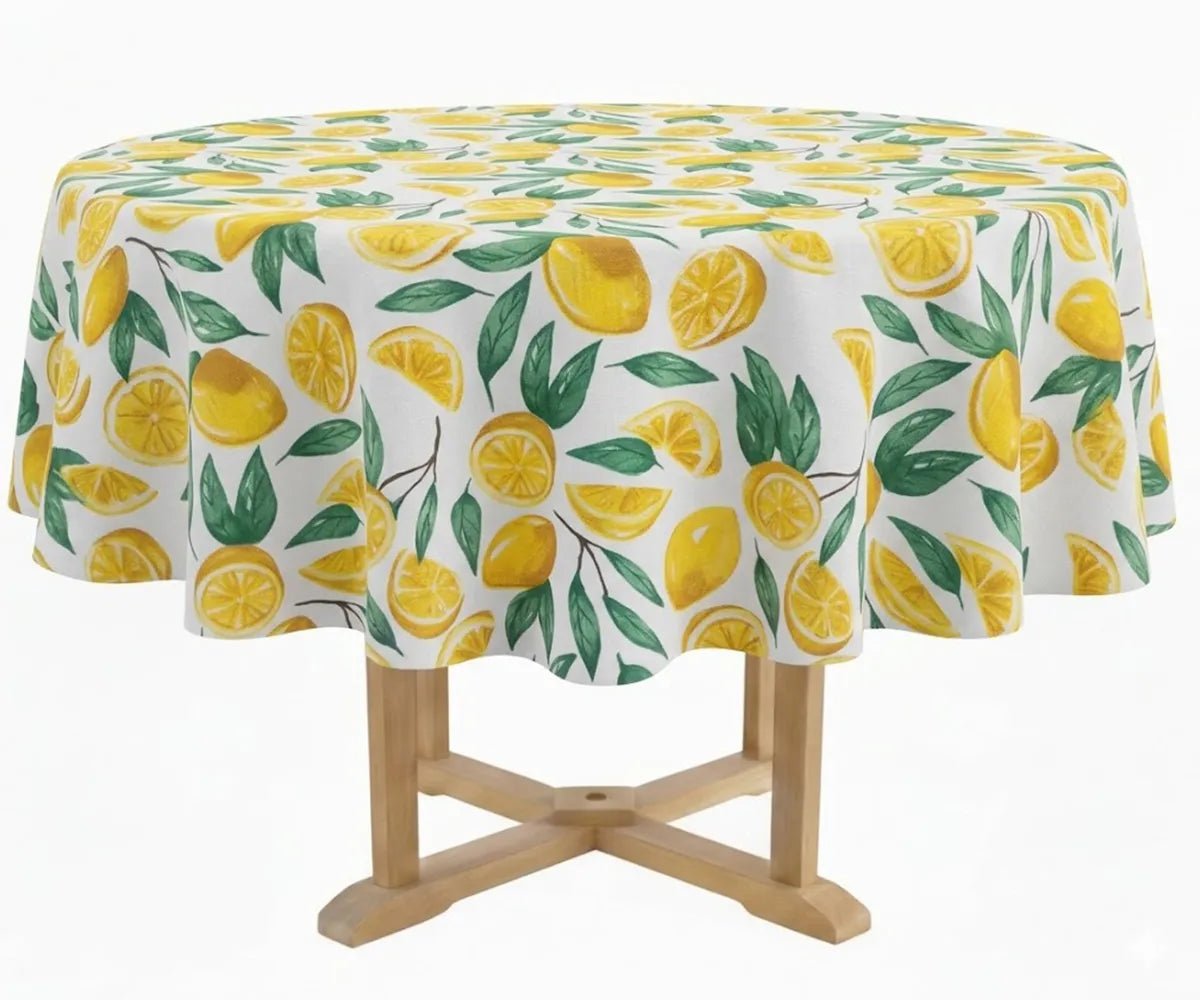 Lemon Round Tablecloth - Che Cose Belle
