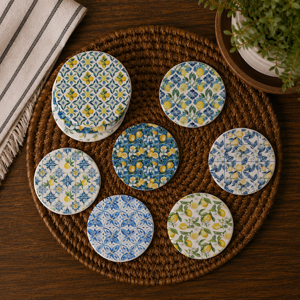 Mediterranean Lemon Coasters