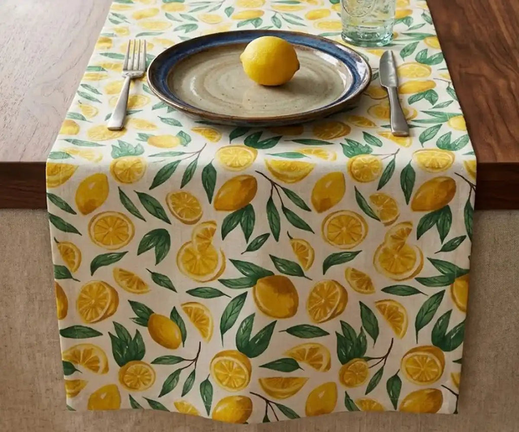 Lemon Table Runner for Summer - Che Cose Belle