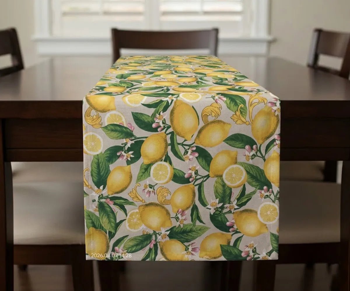 Lemon Table Runner for Summer - Che Cose Belle