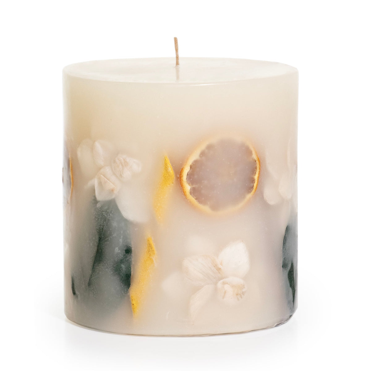 Lemon Zest & Thyme Botanical Pillar Candle - Che Cose Belle