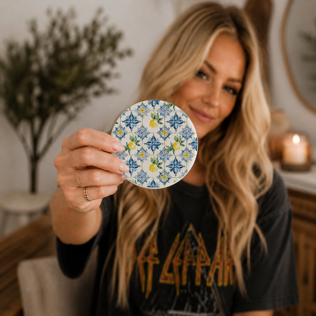 Mediterranean Lemon Coasters
