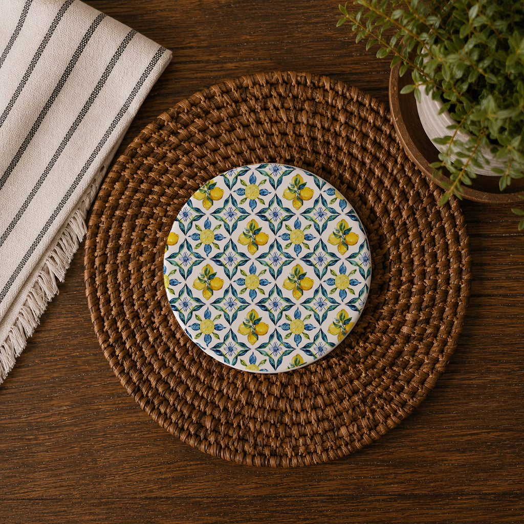 Mediterranean Lemon Coasters