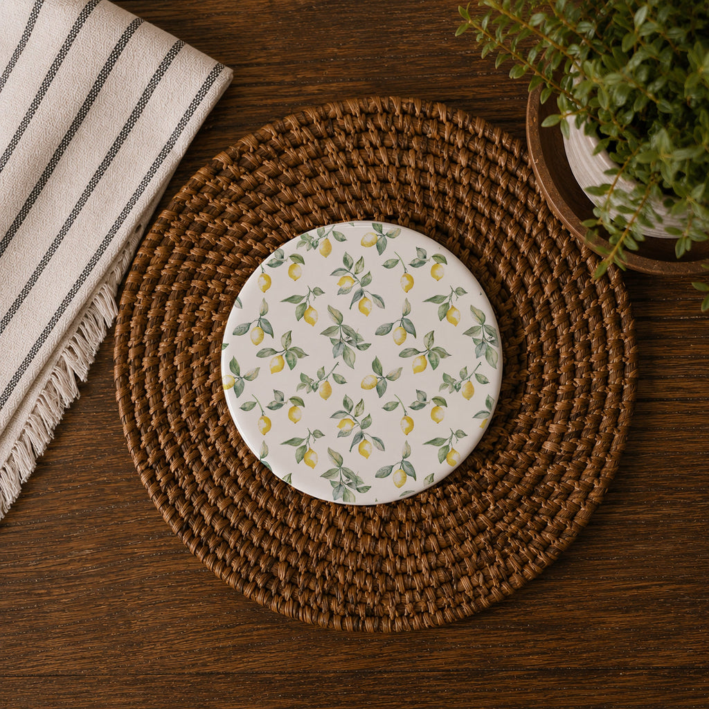 Mediterranean Lemon Coasters