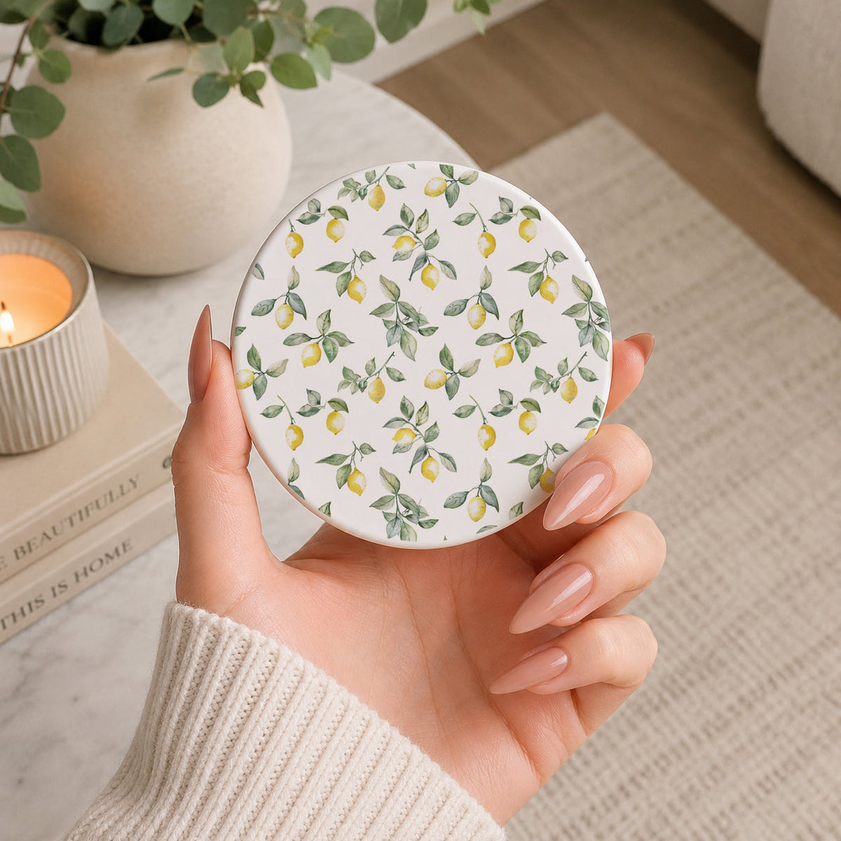 Mediterranean Lemon Coasters