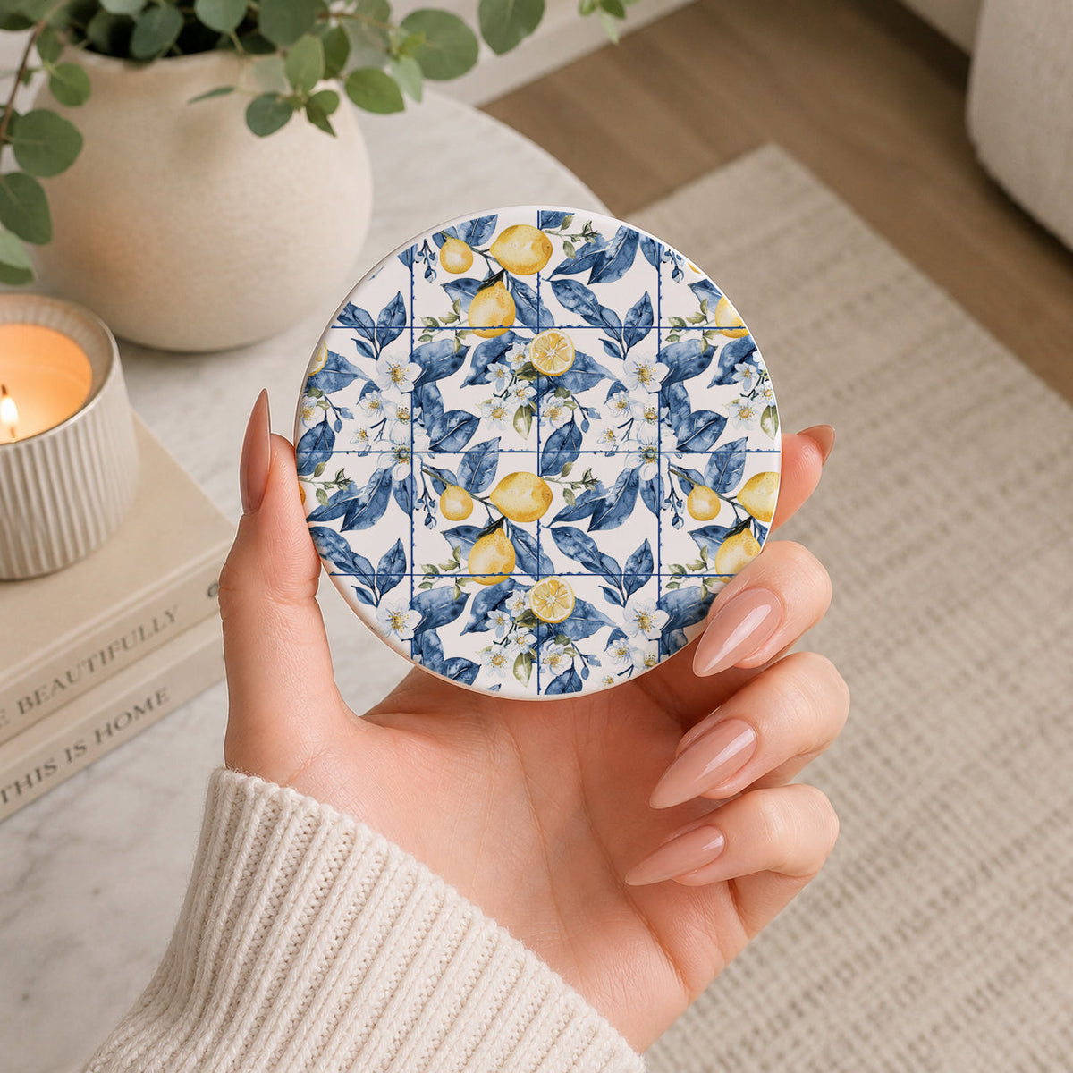 Mediterranean Lemon Coasters