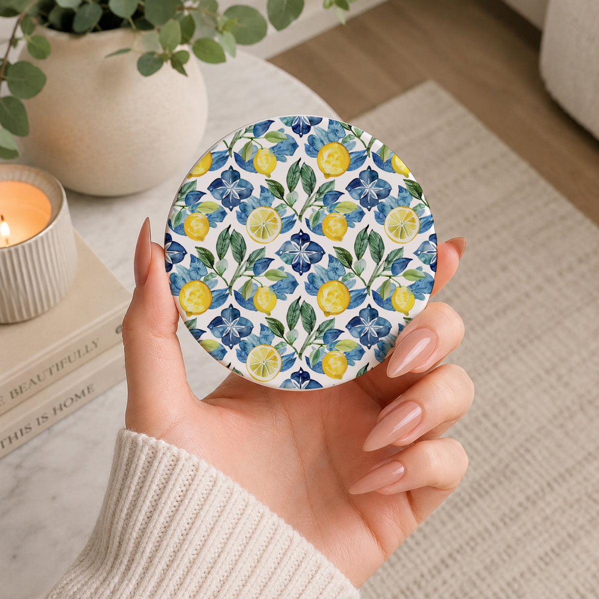 Mediterranean Lemon Coasters