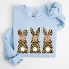 Leopard Print Easter Bunnies, Easter Rabbit Sweatshirt - Che Cose Belle