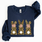 Leopard Print Easter Bunnies, Easter Rabbit Sweatshirt - Che Cose Belle