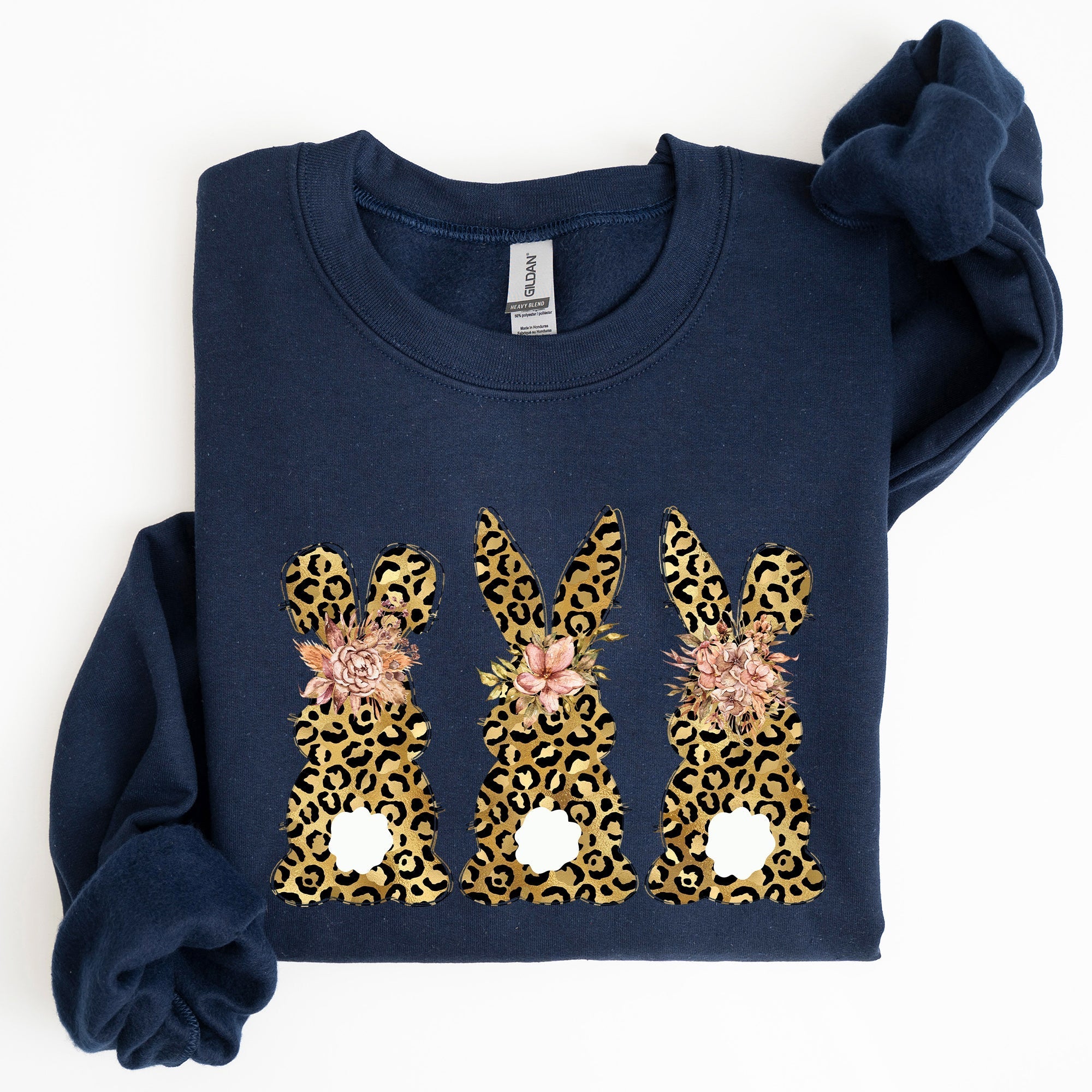 Leopard Print Easter Bunnies, Easter Rabbit Sweatshirt - Che Cose Belle