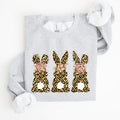 Leopard Print Easter Bunnies, Easter Rabbit Sweatshirt - Che Cose Belle