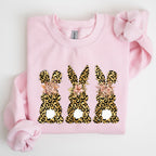 Leopard Print Easter Bunnies, Easter Rabbit Sweatshirt - Che Cose Belle