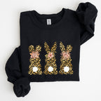 Leopard Print Easter Bunnies, Easter Rabbit Sweatshirt - Che Cose Belle