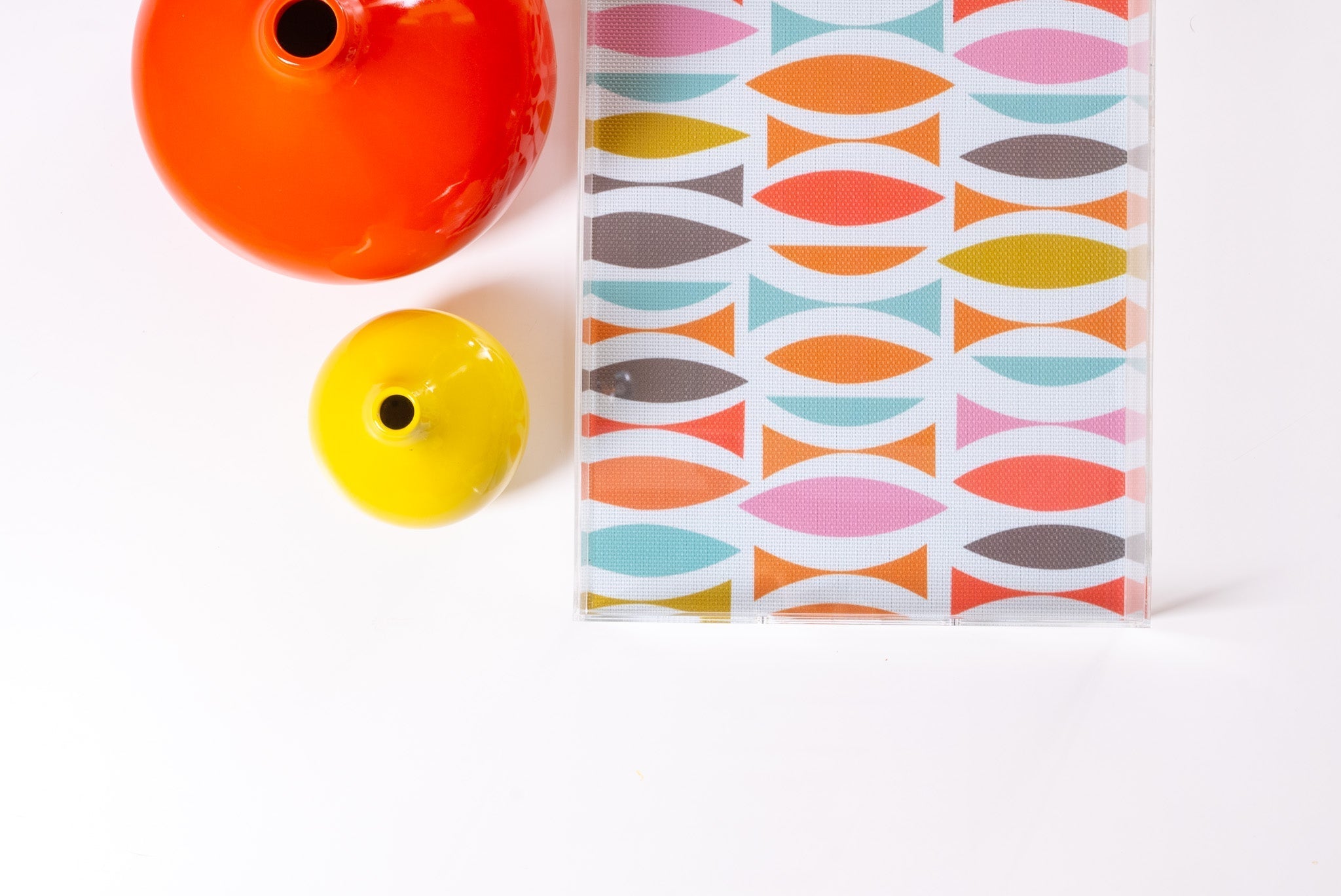 Levitate Acrylic Artwork+Serving Tray - 17" x 12" x 2.75" - Clear - Che Cose Belle
