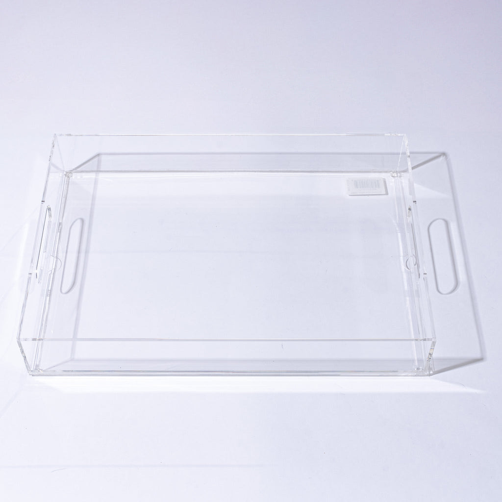 Levitate Acrylic Artwork+Serving Tray - 17" x 12" x 2.75" - Clear - Che Cose Belle