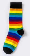 LGBTQ+ Pride Rainbow Crew Socks – For Every Identity | One Size Fits Most | Black or White | Pride Gift Socks - Che Cose Belle