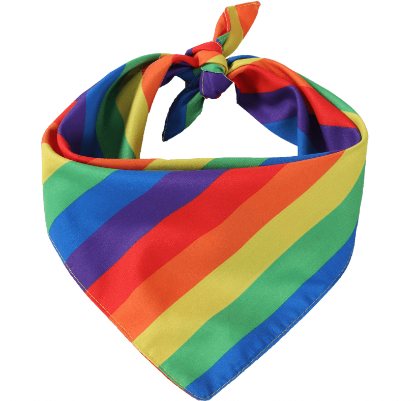 LGBTQ+ Pride Rainbow Pet Bandana Scarf – Adjustable Dog & Cat Bandana - Pride Pet Accessory - Che Cose Belle